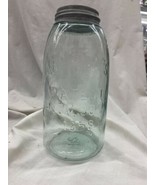 MASON&#39;S PATENT NOV 30TH 1858 QUART FRUIT JAR WITH SLIGHT GREEN STREAK - $755.65 MXN