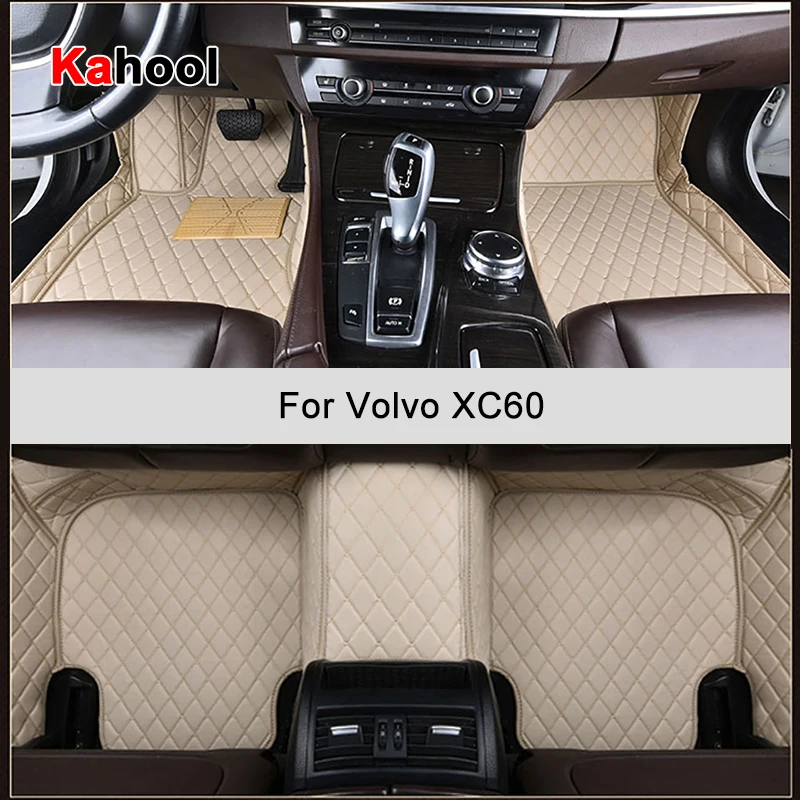 KAHOOL Custom Car Floor Mats For Volvo XC60 Luxury Auto Accessories Foot... - £63.25 GBP