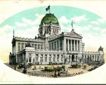 Vtg Cartolina 1907 Udb Chicago Illinois Il - Nuovo Ufficio Postale - Pre... - £3.85 GBP
