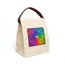 Canvas &quot;Fluid Psyche&quot; Lunch Bag With Strap - $24.97