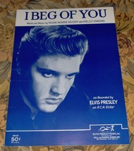 Elvis Presley Sheet Music - I Beg of You (1957) - £10.08 GBP