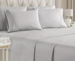 Queen 6 Piece Sheet Set - Breathable &amp; Cooling Bed Sheets - Hotel Luxury... - £58.96 GBP