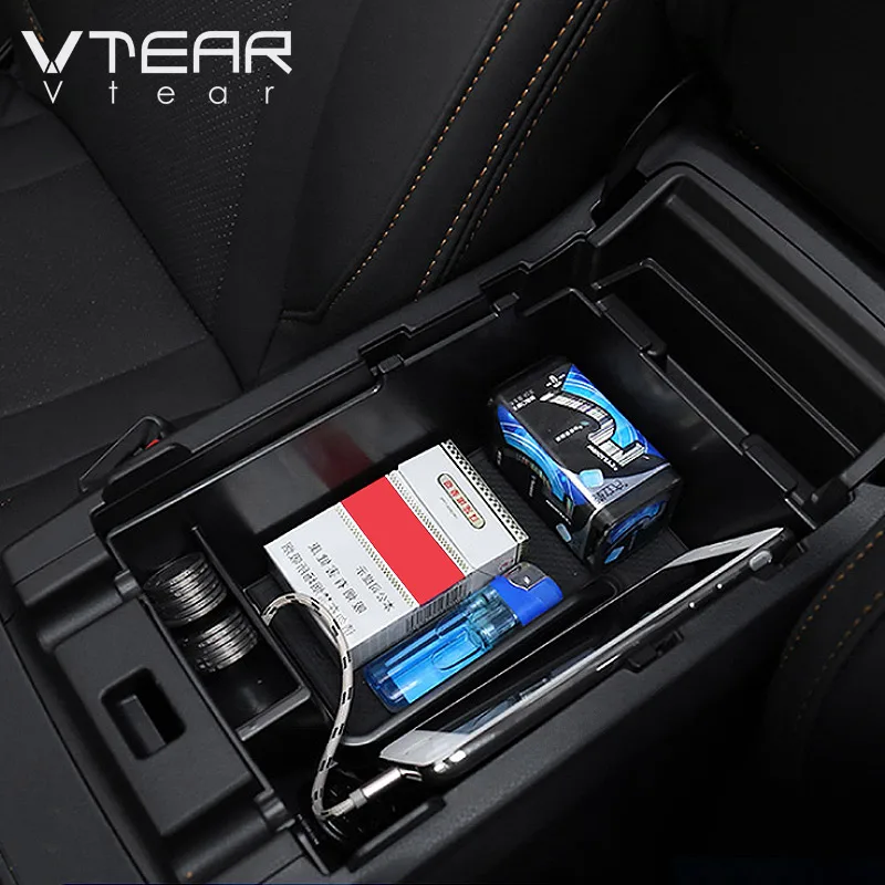 Vtear Car Armrest Storage Box Central Bin Tray Holder Pallet Stowing Tidying - £29.84 GBP