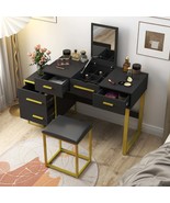 Vanity Set with Mirror &amp; 4 Drawers Dresser - $4,187.27 MXN