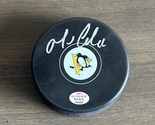 Mario Lemieux Signed Pittsburgh Penguins NHL Hockey Puck COA - £155.84 GBP