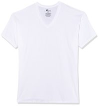 Hanes Men Classic V-Neck T-Shirt | Tagless With Lay Flat Collar |100% Cotton 6 P - $44.05