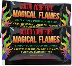 Magical Flames Create Colorful &amp; Vibrant Flames For Fire Pit - (4 Pack) - - £27.96 GBP