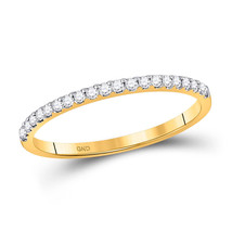 14kt Yellow Gold Womens Round Diamond Wedding Band 1/6 Cttw - £288.33 GBP