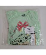 New Disney Star Wars Baby Yoda Galaxys Greetings Lt Green Body Suit Size... - $174.78 MXN