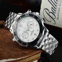 Quartz Watch Men&#39;s Six-Pin Full Function Quartz Watch Swatch Joint  - £56.68 GBP