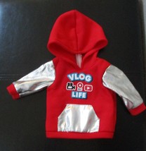 My Life Doll Clothes Vlog Life Sweatshirt Hoodie For 18&quot; Doll - £22.49 GBP