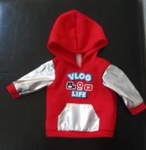 My Life Doll Clothes Vlog Life Sweatshirt Hoodie For 18&quot; Doll - £21.90 GBP