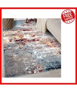 Durable and Elegant 3&#39;3&quot; x 5&#39; Abstract Watercolor Area Rug for Modern Homes - $1,039.76 MXN
