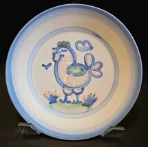 Country Scene Blue by M A HADLEY CHICKEN Salad Plate 7 3/4 in Plate Disc... - $51.94