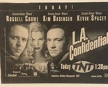 LA confidential TV Guide Print Ad Russell Crowe Kevin Spacey Kim Basinge... - £4.72 GBP