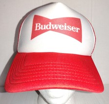 Budweiser Vintage Mesh Trucker Snapback Hat Cap Beer Advertising - £13.44 GBP
