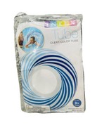 Intex Tube Clear Color Tube 36 Inches Inflated Blue White Swimming New - £9.74 GBP