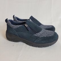 Lands' End All Weather Insulated Suede Zip Moc Shoes Women's US 8.5 M Na... - $26.72