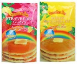 (2 PACK) Hawaiian Sun Banana Macadamia Nut &amp; Strawberry Guava Pancake Mix - $17.63