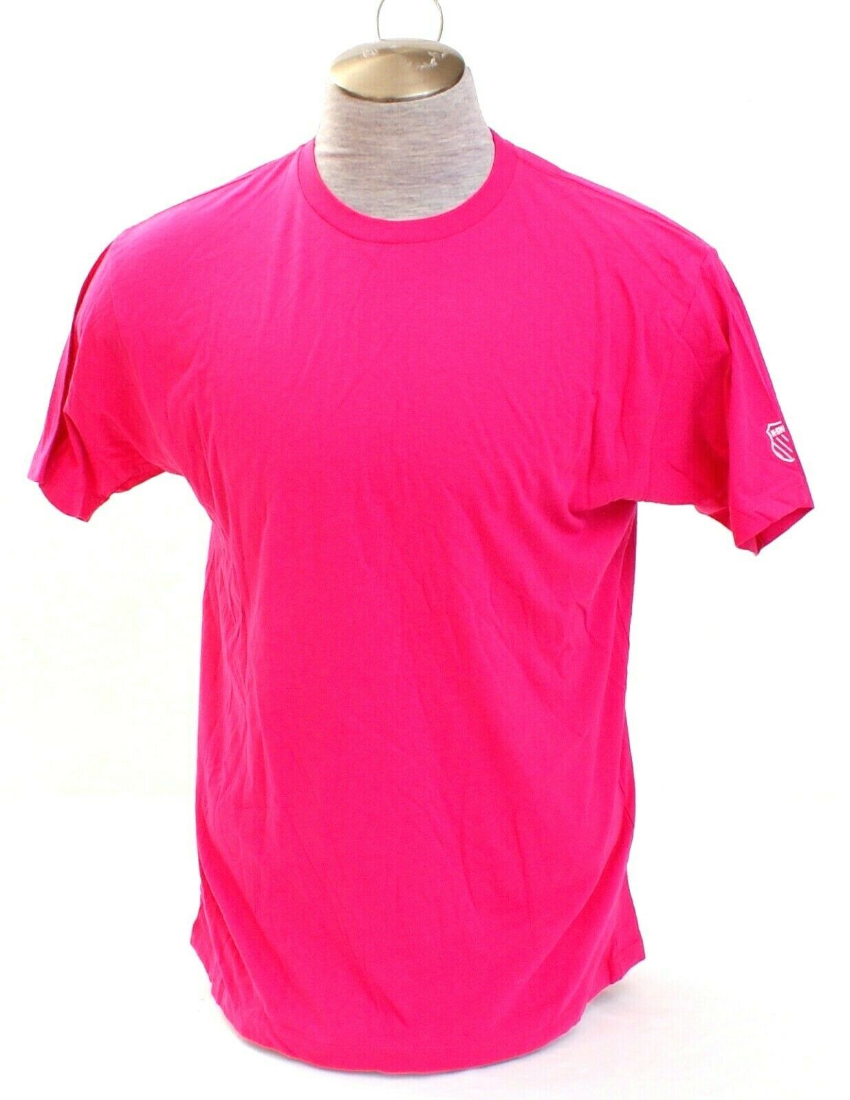 K-Swiss Pink Short Sleeve Crew Neck Tee T-Shirt Men&#39;s NEW - $26.24