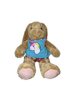 Build A Bear Pawlette Bunny Rabbit Shorts Unicorn Shirt Retired Easter 15&quot; - $9.49 CAD