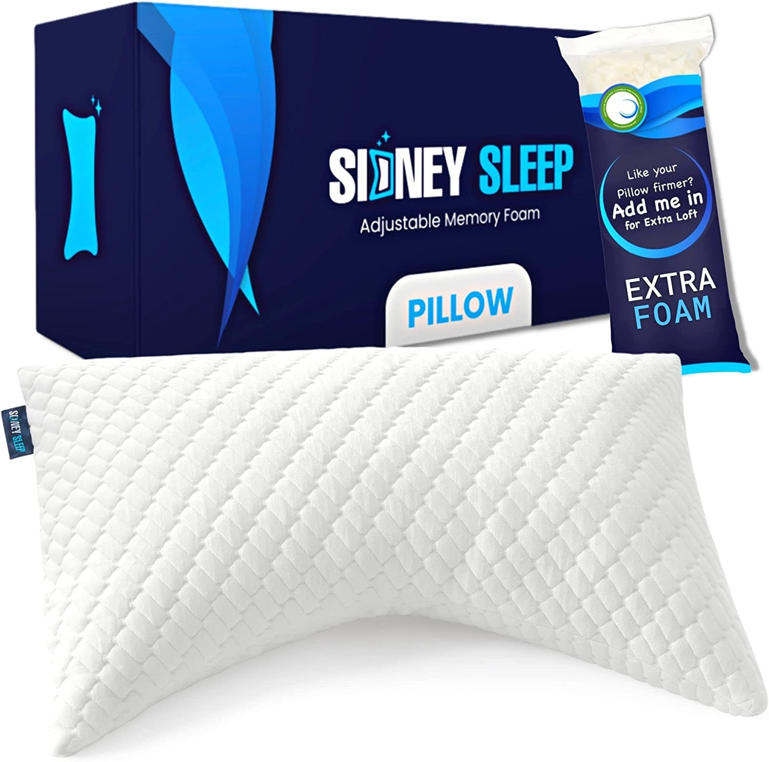 Side Sleeper Pillow - Neck Pillows For Pain Relief Sleeping - Adjus