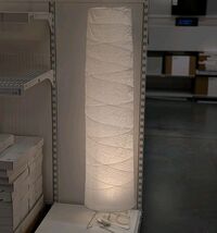 Ikea VICKLEBY Floor Lamp White/handmade Rice Paper 54&quot; New 404.844.87 - $723.63 MXN