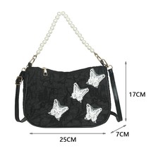 Shoulder bags pearl chain messenger handbags totes for ladies outdoor shopping business thumb200