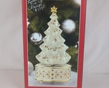 7&quot; Lenox China Jewels Revolving &amp; Musical O Christmas Tree Song Music Fi... - £44.29 GBP
