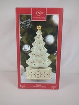 7&quot; Lenox China Jewels Revolving &amp; Musical O Christmas Tree Song Music Figurine - £43.43 GBP