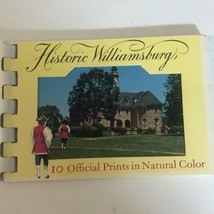 Plastichrome Views Historic Williamsburg Souvenir Photo Book Let Vintage... - $6.92
