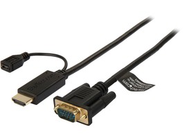 StarTech.com HD2VGAMM3 HDMI to VGA Active Converter Cable - HDMI to VGA Adapter  - £68.51 GBP