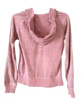 Merona light mauve hooded long sleeve women&#39;s Sweater XS with pocket - £39.31 GBP
