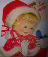 Vintage Hallmark To A Sweet Daughter Child’s Christmas Card  - $6.79 CAD