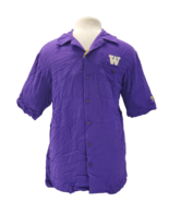 Chiliwear Men&#39;s Washington Huskies Purple Button-Down Half-sleeve Shirt,... - $40.73 CAD