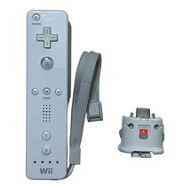Nintendo Wii OEM White Remote Controller  w/ Motion Plus Adapter - £11.78 GBP