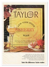 Taylor Wine Co. New York State Sherry Vintage 1972 Full-Page Magazine Ad - £7.66 GBP
