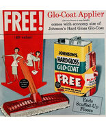 1954 Johnson&#39;s Floor Wax Polish Glo Coat Advertisement Flooring Cleaner ... - $181.97 MXN