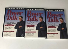 Lot of 3 Power Talk Anthony Tony Robbins - New Audio Magazines on Cassette Tapes - £23.25 GBP