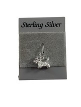 Sterling Silver Scottie Dog Scottish Terrier Charm or Pendant New on Card .5&quot; - £15.58 GBP