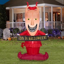 Nightmare Before Christmas LOCK Halloween Airblown Inflatable Yard Decor 5 Feet - £39.77 GBP