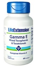 MAKE OFFER 4 Pack Life Extension Gamma E Mixed Tocopherols & Tocotrienols 60 gel image 2