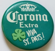 CORONA Extra Viva St. Pats! 1-5/8&quot; Pinback Button - £3.16 GBP