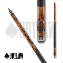 Outlaw OL50 Pool Cue Zebra Wood and Reaper Design 19oz Free Shipping! - $213.30