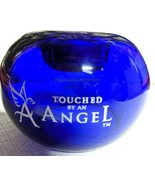 Candle &quot;TOUCHED BY AN ANGEL&quot; Cobalt Blue Glass Tealight ~AVON Exclusive ... - $24.70