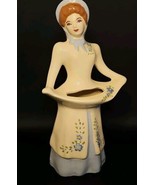 Vintage Weil Ware California Pottery Victorian Lady Planter Blue Floral ... - €29,45 EUR