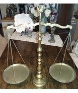 Solid Brass Balance Scale with Eagle Finial Vintage - $54.99