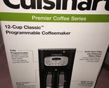 CUISINART 12 CUP CLASSIC PROGRAMMABLE COFFEEMAKER DCC-1100BK SERIES - $44.43