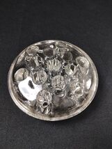 Vintage Large Clear Glass Flower Frog Round With 16 Holes 4&quot; Fitter - €6,56 EUR