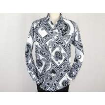 Mens Oscar Banks Turkey Shirt Satin Roman Lion Medusa European 6587 Black gray image 8